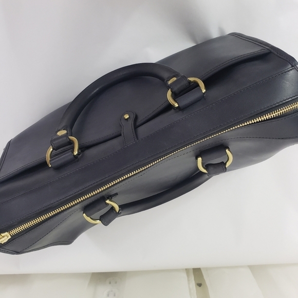 Ghurka Rover No. 66 handbag blue Navy Leather - Picture 11 of 13